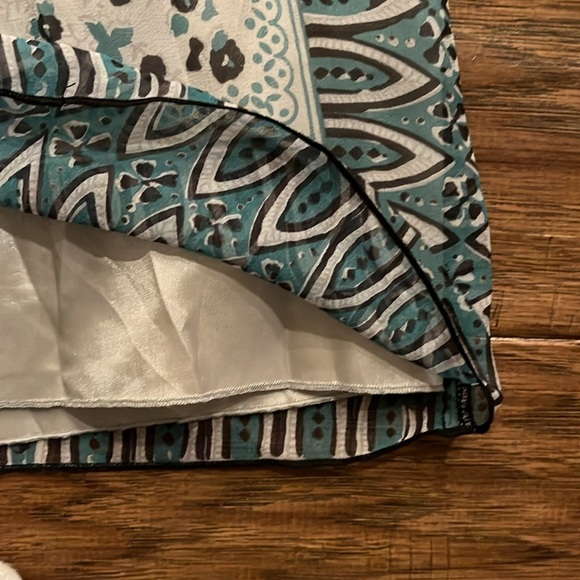 Anna Sui for Anthropologie Striped Floral Silk Sleeveless Dress - Picture 5 of 6